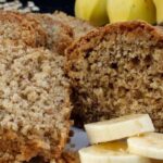 bolo de banana integral, bolo saudável, receita de bolo, farinha de trigo integral