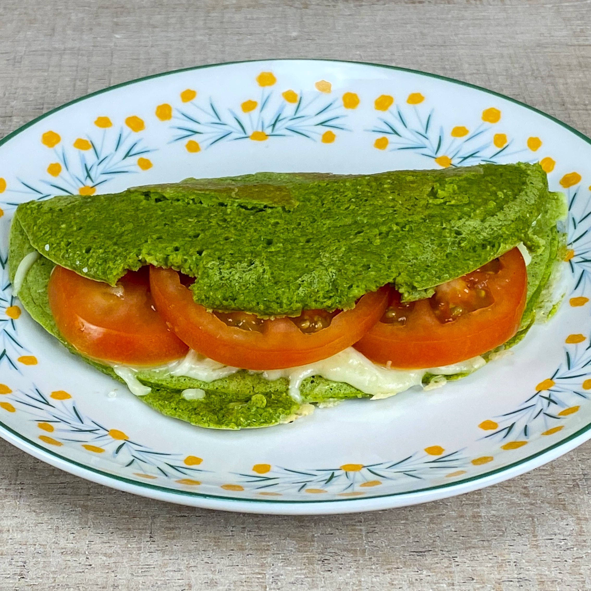 Panqueca de Espinafre com farinha de aveia