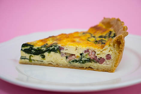 Quiche de Espinafre e Queijo