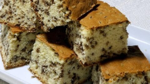 Receita de bolo formigueiro de liquidificador. Fácil de fazer, com massa macia e chocolate granulado. Ideal para o café da tarde ou festas. Simples, rápido