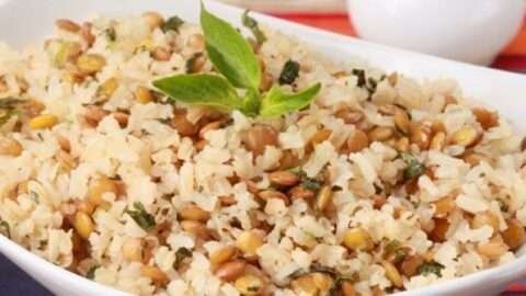 como fazer arroz com lentilha simples