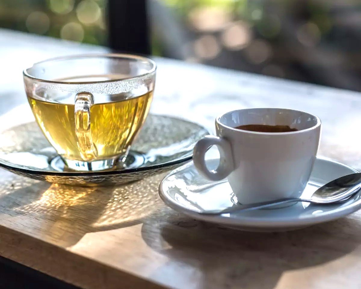 Chá Verde vs Café