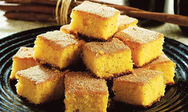 Bolo de Fubá com Erva Doce