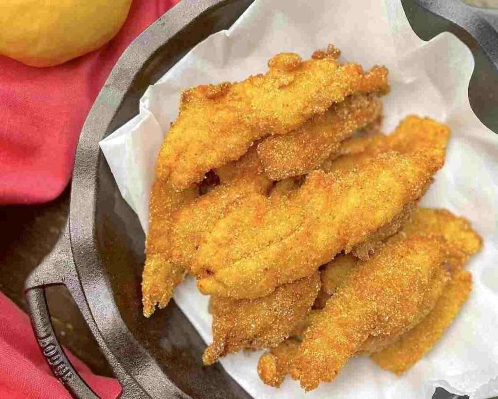 Receita de Filé de Tilápia Frito Empanado com Fubá