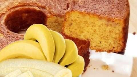 receita de bolo de banana simples