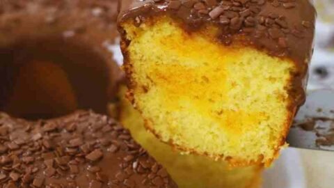 bolo de maracujá com chocolate