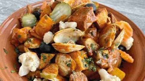 carne de porco a alentejana receita original