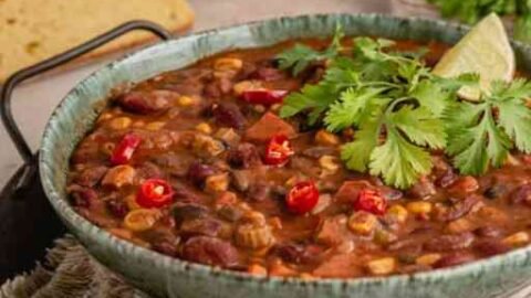 chilli receita mexicana com feijão vermelho
