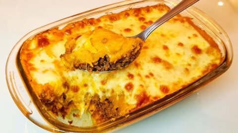 escondidinho de abobora com carne moida