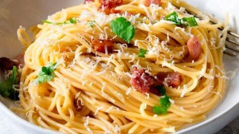 massa carbonara receita original italiana