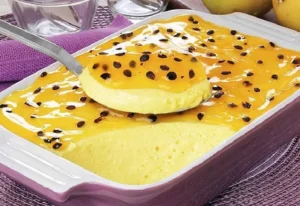 Mousse de Maracujá com Polpa da Fruta
