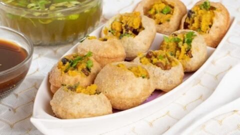 pani puri comida indiana receita