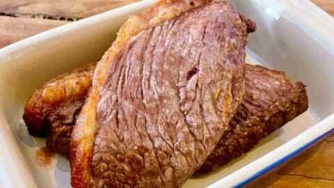 picanha na airfryer com manteiga e alho