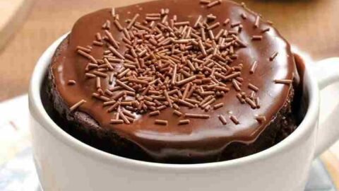 receita de bolo de caneca no micro-ondas