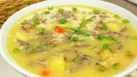 receita de caldinho quente de mandioca