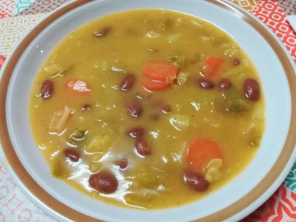 Sopa de Cebola com Feijão