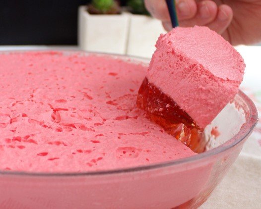 Gelatina com Creme de Leite
