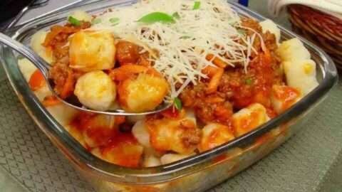 receita de nhoque de batata massa leve