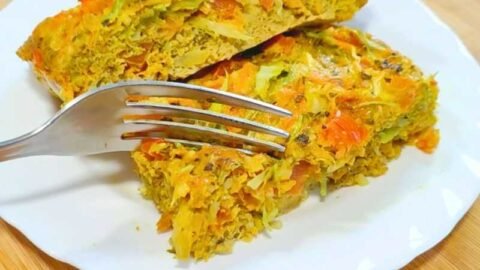 receita de omelete de legumes fit