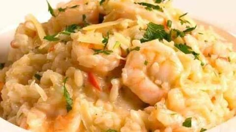 receita de risoto de camarão com limão siciliano