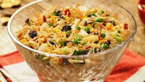 receita de salpicão de frango com batata palha e maionese