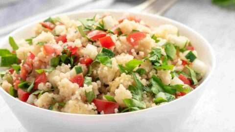 receita de tabule árabe com pepino