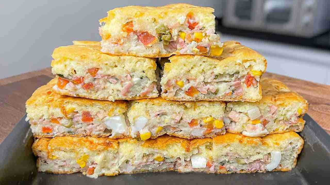 Torta Salgada de Frango no Liquidificador
