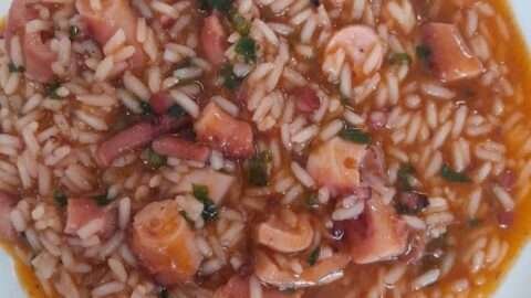 receitas portuguesas de arroz de polvo