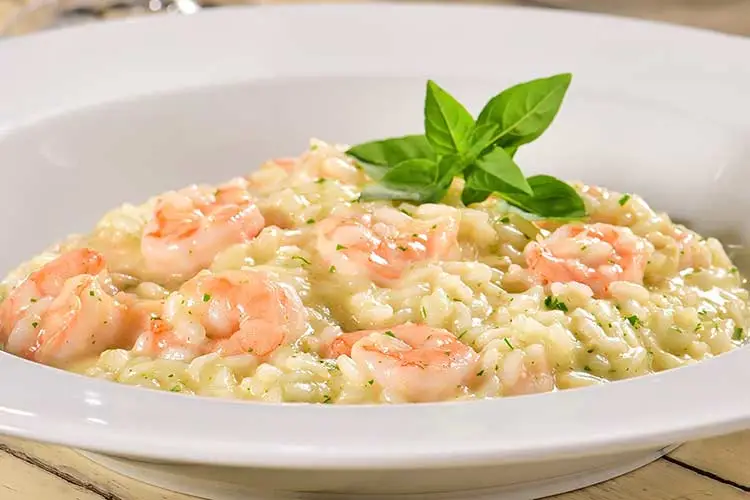 Risoto de Camarão Sem Vinho