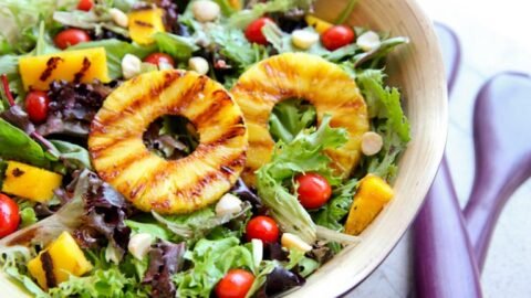 receita de salada tropical com abacaxi