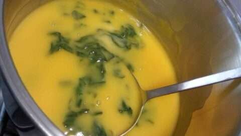 sopa de espinafres receita