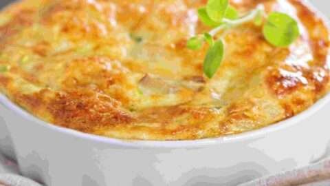 suflê de bacalhau simples e fácil