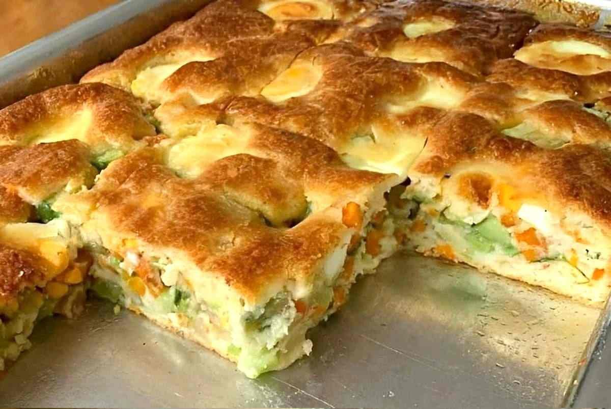 Torta de Legumes no Forno sem Farinha de Trigo