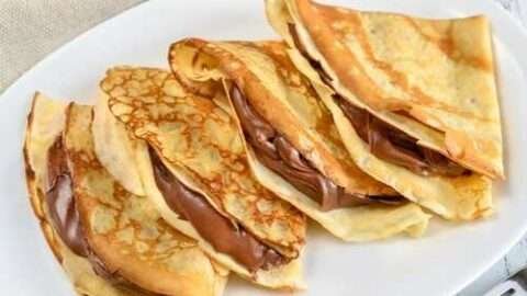 Crepioca de Banana Receita com Whey e Pasta de Amendoim