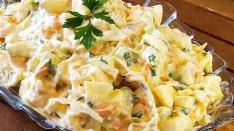 Receita salada de repolho com abacaxi