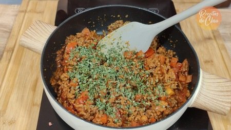 Carne moída para recheio de lasanha à bolonhesa