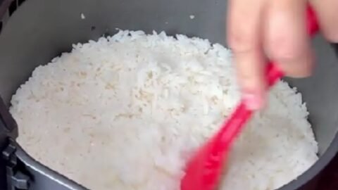 como fazer arroz na air fryer