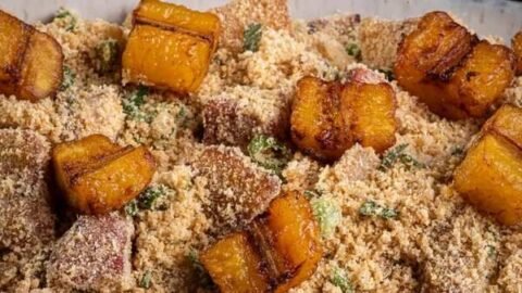 farofa de Banana da Terra Crocante e Sequinha