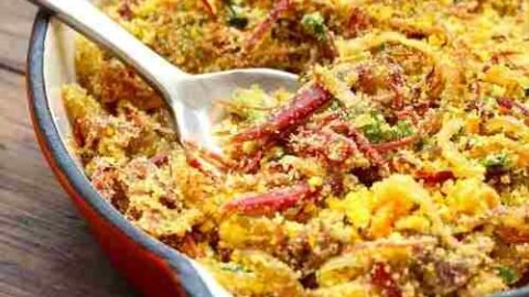 farofa de carne seca com farinha de milho