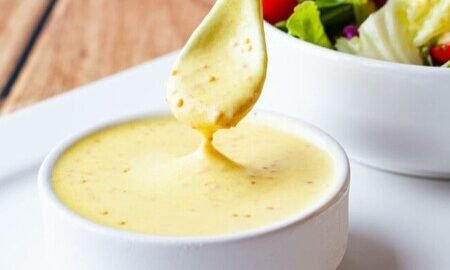 molho para salada com iogurte natural mostarda e mel