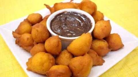 receita bolinho de chuva de laranja simples