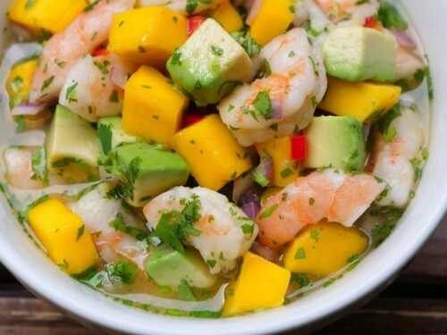 Ceviche de Tilápia com Manga