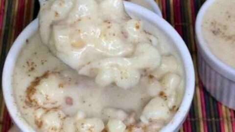 receita de canjica com amendoim