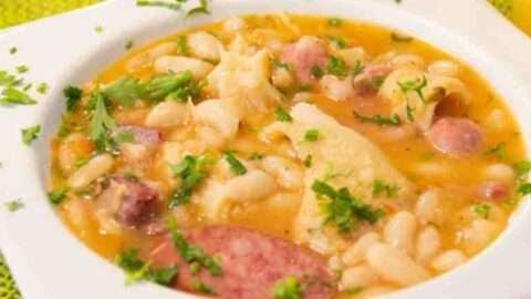 receita facil de dobradinha com feijao branco