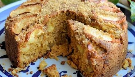 Receita De bolo de maçã com canela