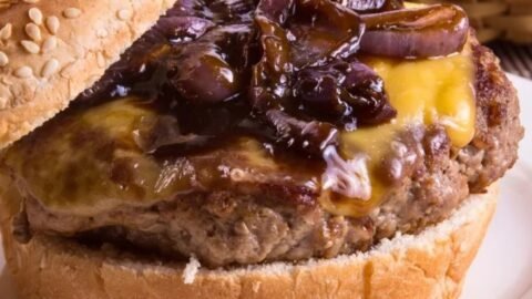 receita de cebola caramelizada para hambúrguer