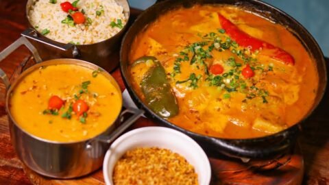 Moqueca de peixe com pirão