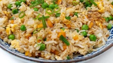 Receita de arroz frito Chinês