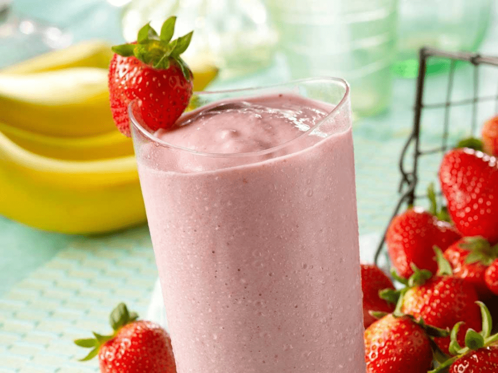 Batido de Morango com Whey Protein para o Seu Lanche