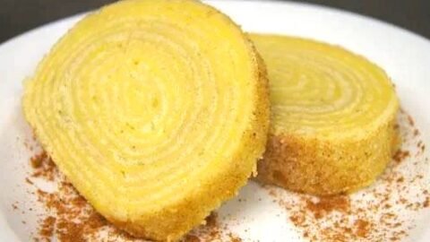 bolo de rolo com leite condensado